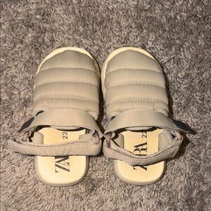 Zara Kids Light Grey Slippers